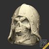 Skeleton armor Head helmet | Unpainted - Image 4