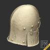 Skeleton armor Head helmet | Unpainted - Image 3