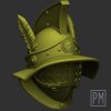 Gladiator helmet model B | Unpainted - Image 3
