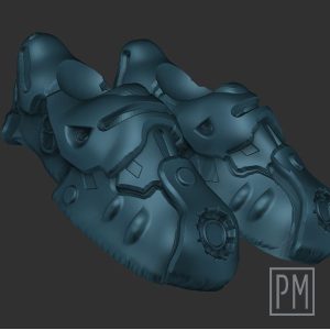 Mr. Freeze feet | Unpainted
