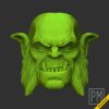 Borzall sideburn head | Unpainted - Image 3
