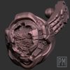 Cosmic Zombie Pauldrons Battle Damaged (pair)| Unpainted - Image 2