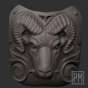 Goat Chest Plate | Unpainted