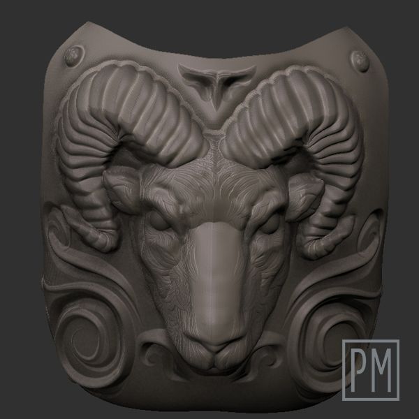 Goat Chest Plate | Unpainted