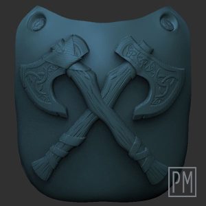 Axe master Chest Plate | Unpainted