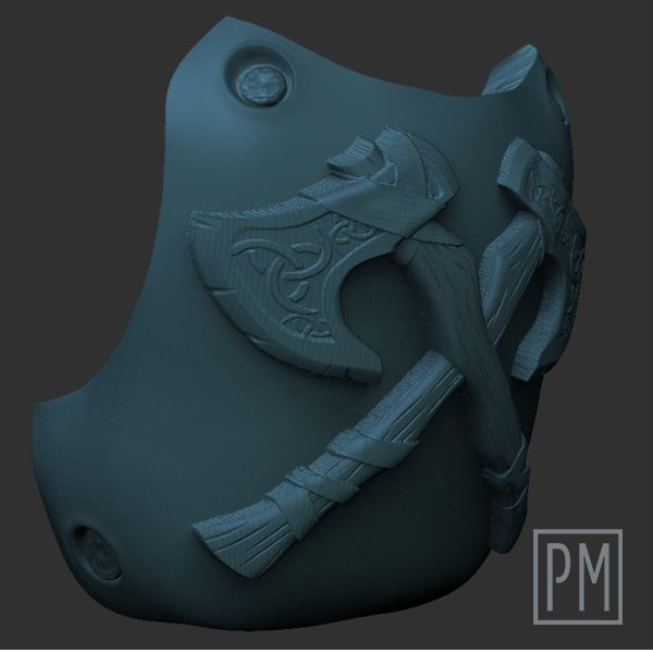 Axe master Chest Plate | Unpainted - Image 3
