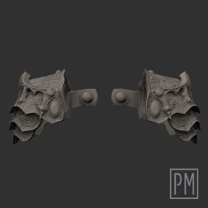 Human king 1.0 Pauldrons v.2| Unpainted