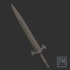 Human king 1.0 sword | Unpainted - Image 3