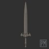 Human king 1.0 sword | Unpainted - Image 2