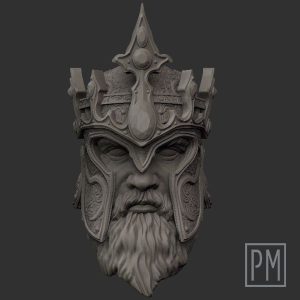 Human king 1.0 head v.2 | Unpainted